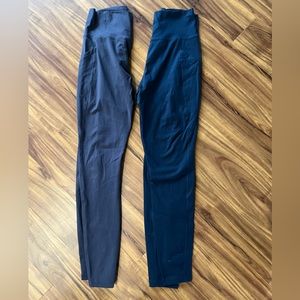 (2) pairs of Alphalete leggings with pockets — size small